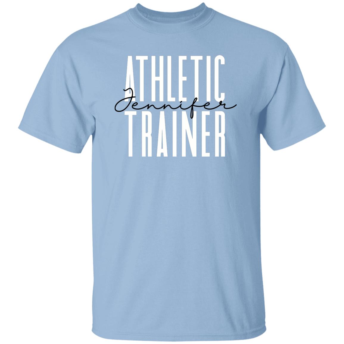 Personalized Athletic Trainer Unisex T-shirt Custom name AT Sand Blue Pink-Family-Gift-Planet