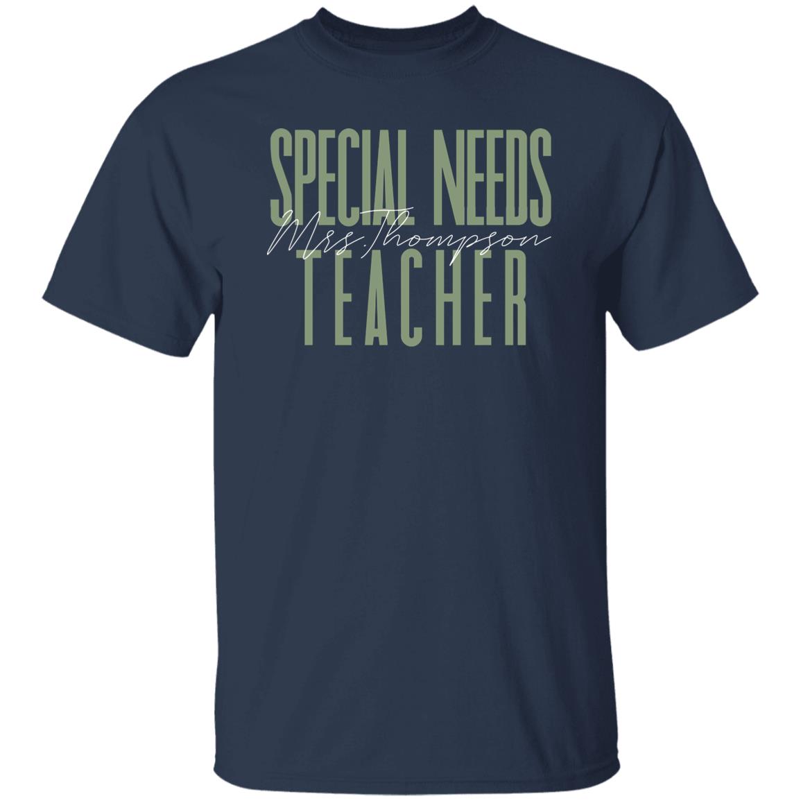 Special Needs teacher T-Shirt gift Special Education Customized Unisex tee Black Navy Dark Heather-Family-Gift-Planet