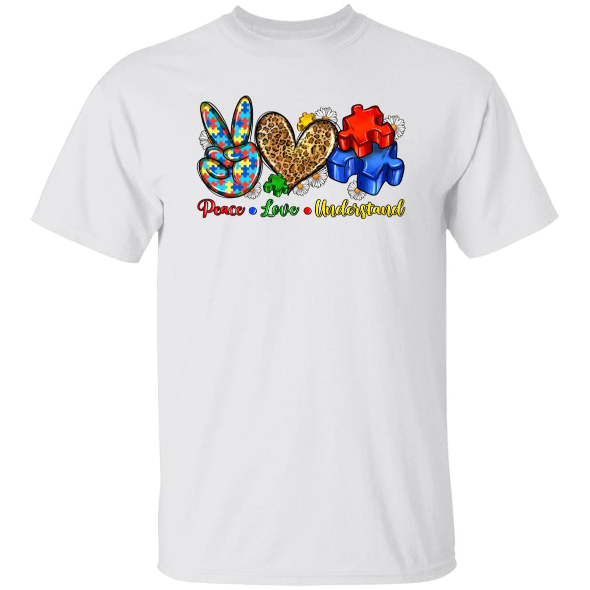 Peace Love Understand T-shirt gift Autism awareness autism mama tee-Family-Gift-Planet