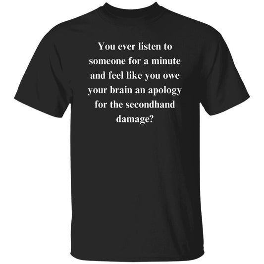 Passive aggressive Sarcastic Unisex T-Shirt Humorous tee Black intellectual witty joke-Black-Family-Gift-Planet