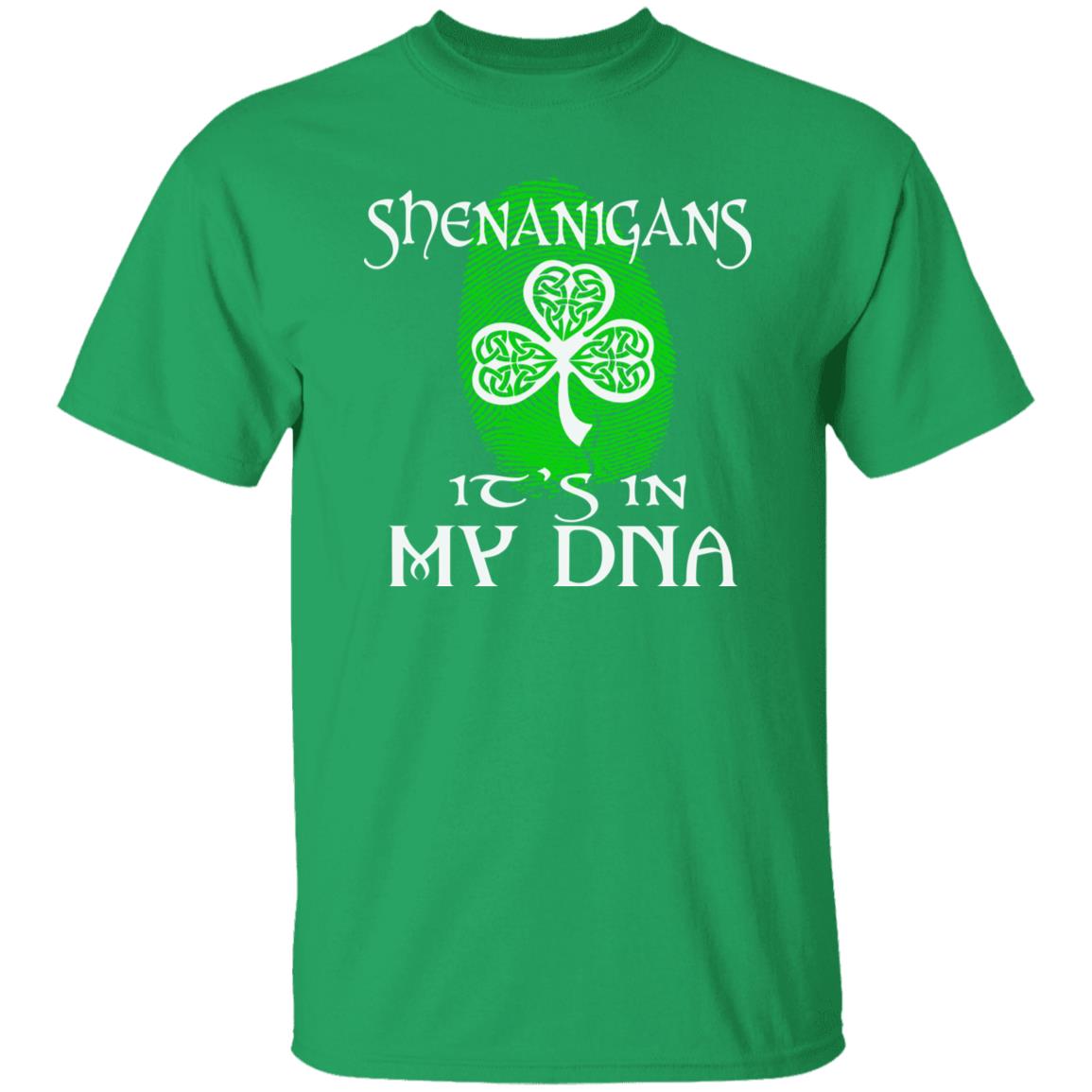 Shenanigans It's in my DNA St Patrick Day Unisex t-shirt 4XL 5XL 6XL Irish Green-Irish Green-Family-Gift-Planet