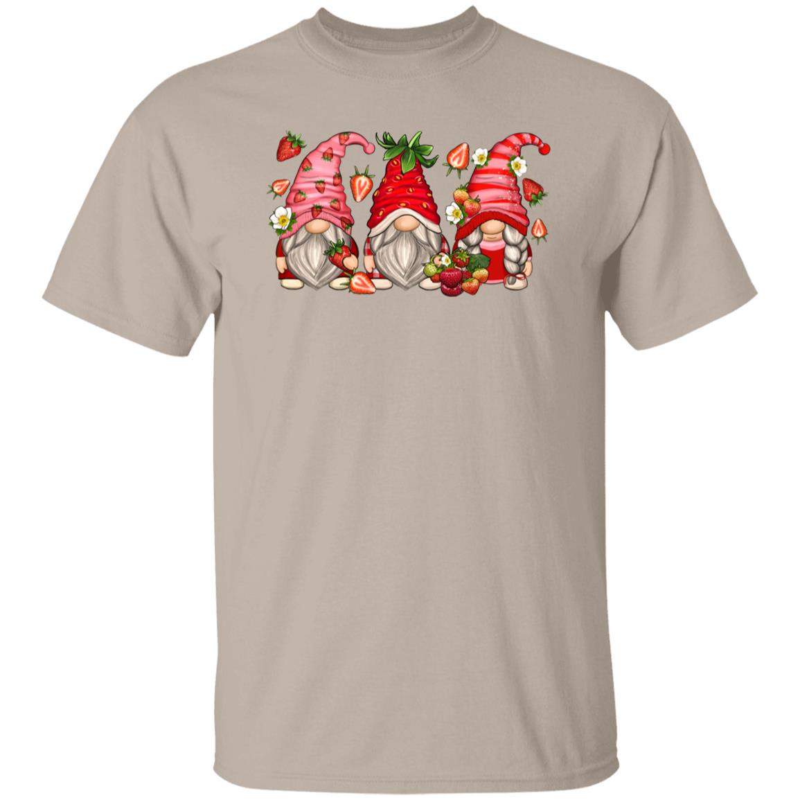 Strawberry Gnomes Unisex shirt strawberry lover Christmas gift White Sand-Family-Gift-Planet