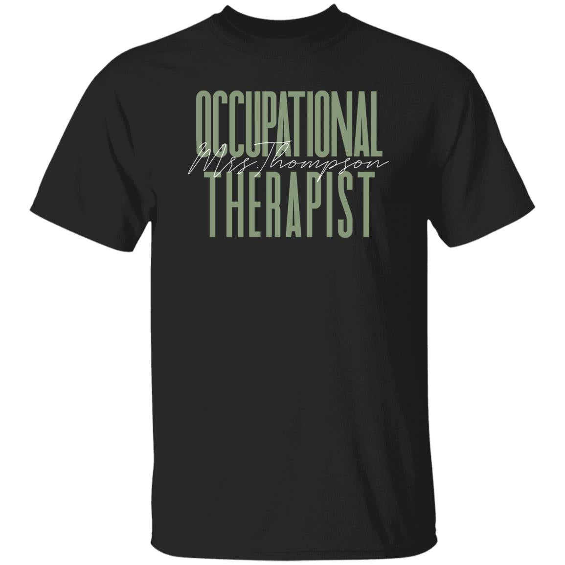 Occupational Therapist T-Shirt gift OT occupation therapy Customized Unisex tee Black Navy Dark Heather-Family-Gift-Planet