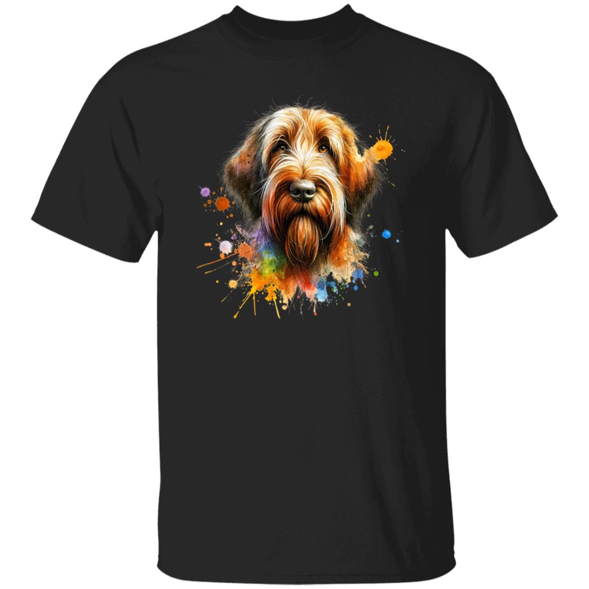 Spinone Italiano dog mom Color Splash Unisex T-shirt Black Navy Dark Heather-Family-Gift-Planet