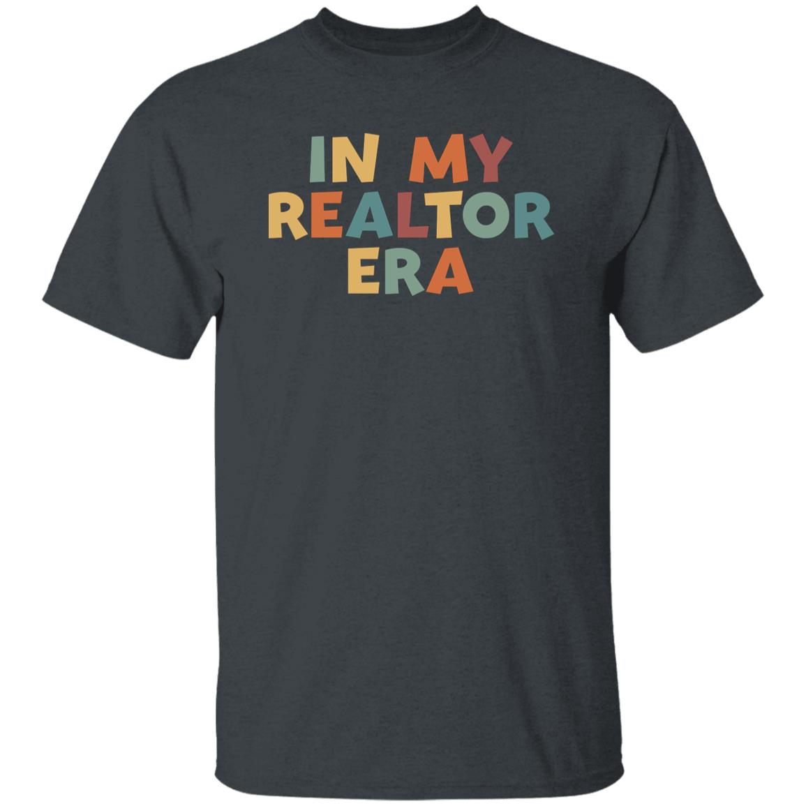 in my realtor era T-Shirt gift Homegirl Real estate agent tee dark heather white sport grey-Family-Gift-Planet