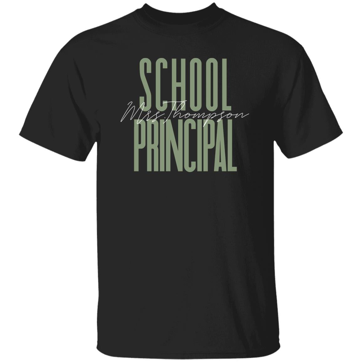 School Principal T-Shirt gift School director Customized Unisex tee Black Navy Dark Heather-Family-Gift-Planet