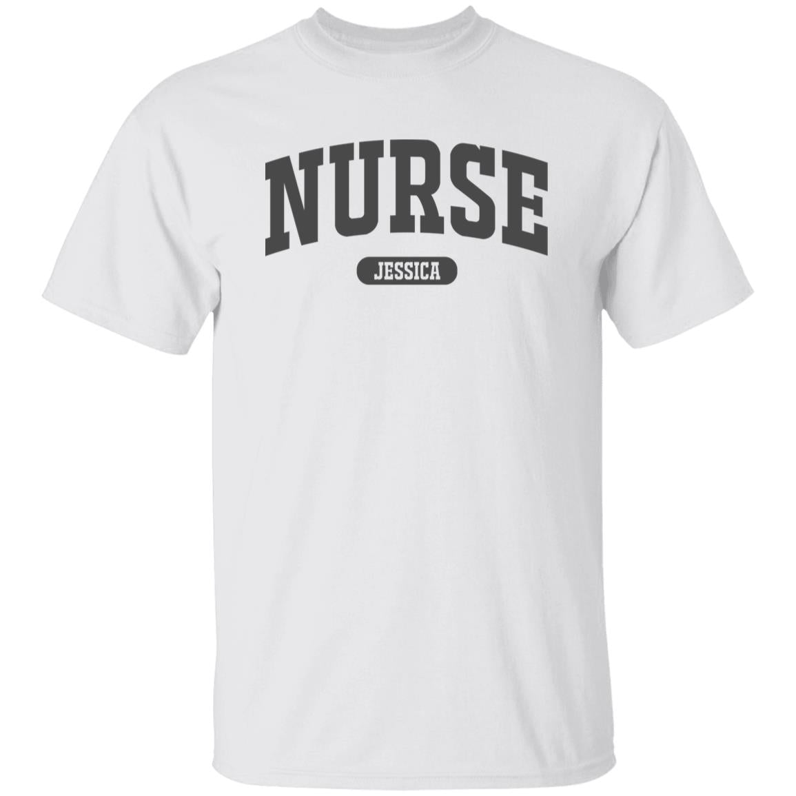 Nurse Personalized Unisex T-shirt Custom Registered Nurse White Sand Light Blue-Family-Gift-Planet