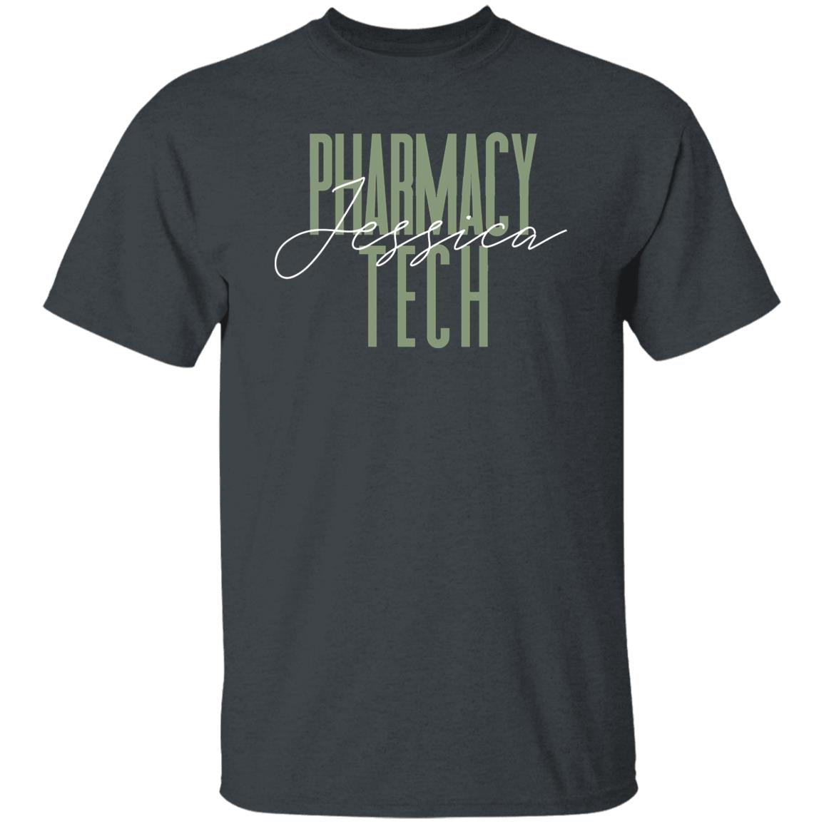 Pharmacy tech T-Shirt gift Pharmacy technician Pharmacist Customized Unisex tee Black Navy Dark Heather-Family-Gift-Planet