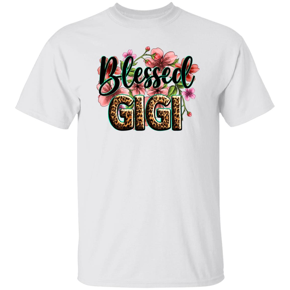 Blessed gigi T-Shirt gift Spring Blooming flowers Blessed Grandma Unisex tee Sand White Sport Grey-Family-Gift-Planet