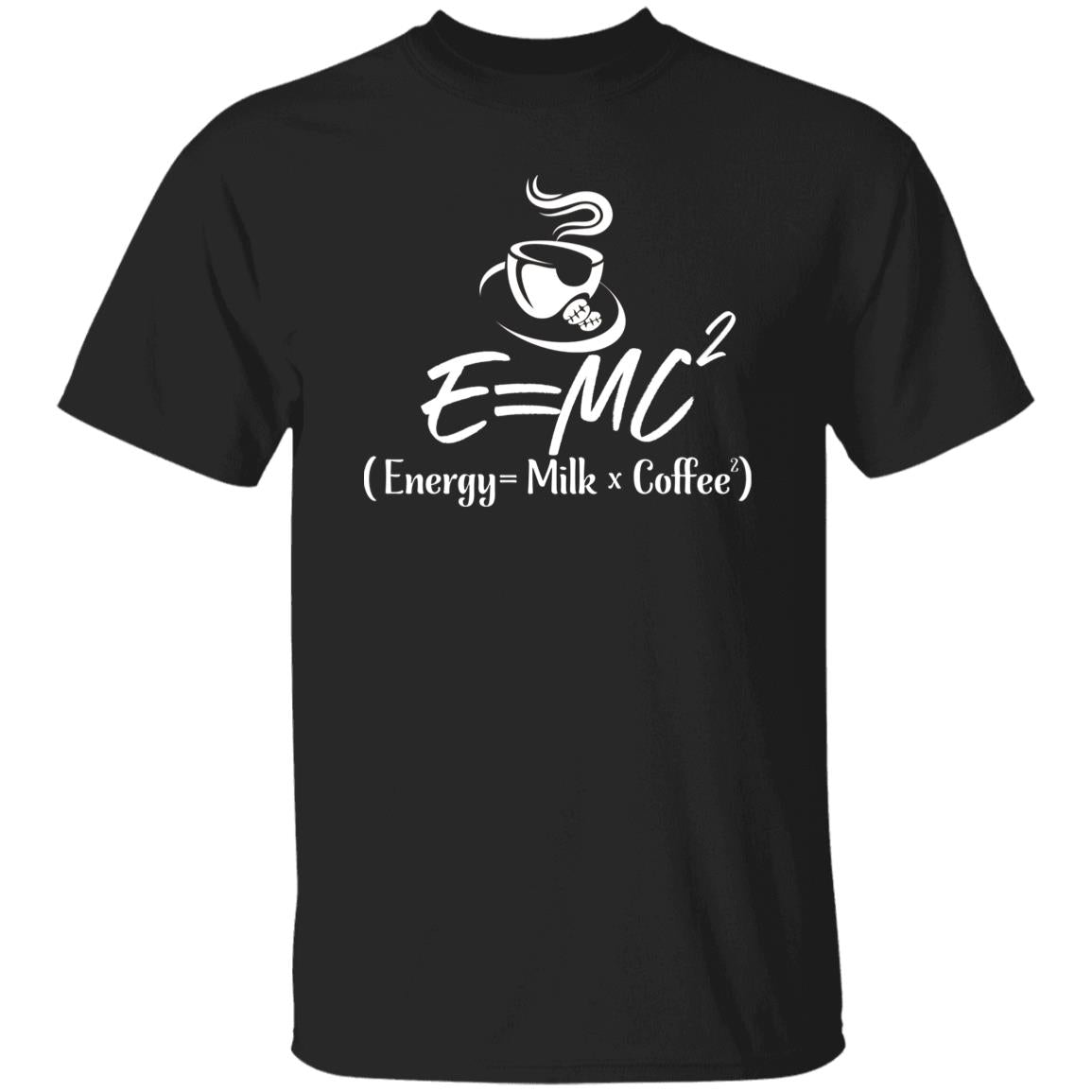 Energy Milk Coffee Unisex shirt gift scientist coffee lover tee black navy dark heather-Black-Family-Gift-Planet