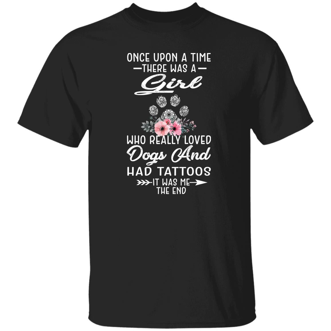 Tatoo girls love dogs T-Shirt gift Tattoed Dog mom Unisex tee Black Navy Dark Heather-Family-Gift-Planet