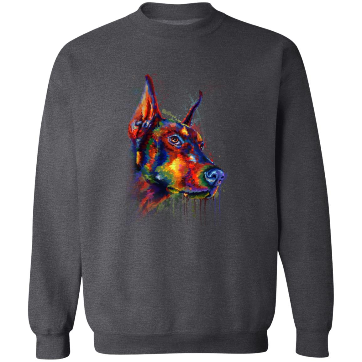 Artistic Doberman dog Unisex Crewneck Sweatshirt digital Art-Family-Gift-Planet