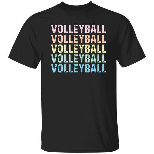 Volleyball Unisex Shirt, Volleyball team tee Black S-2XL-Black-Family-Gift-Planet