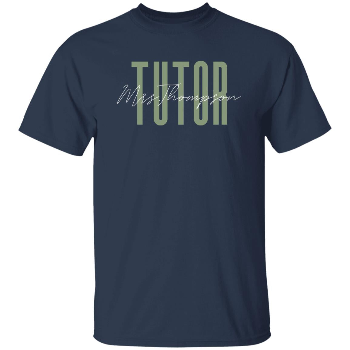 Tutor T-Shirt gift School counselor Coach Customized Unisex tee Black Navy Dark Heather-Family-Gift-Planet