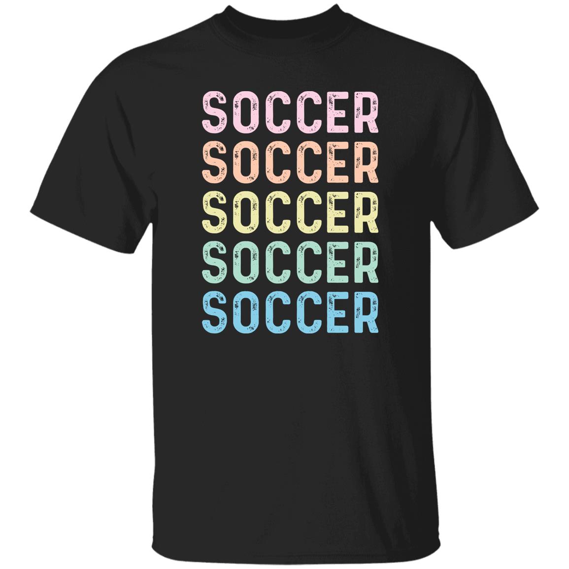 Soccer Unisex Shirt, Soccer player tee Black S-2XL-Black-Family-Gift-Planet