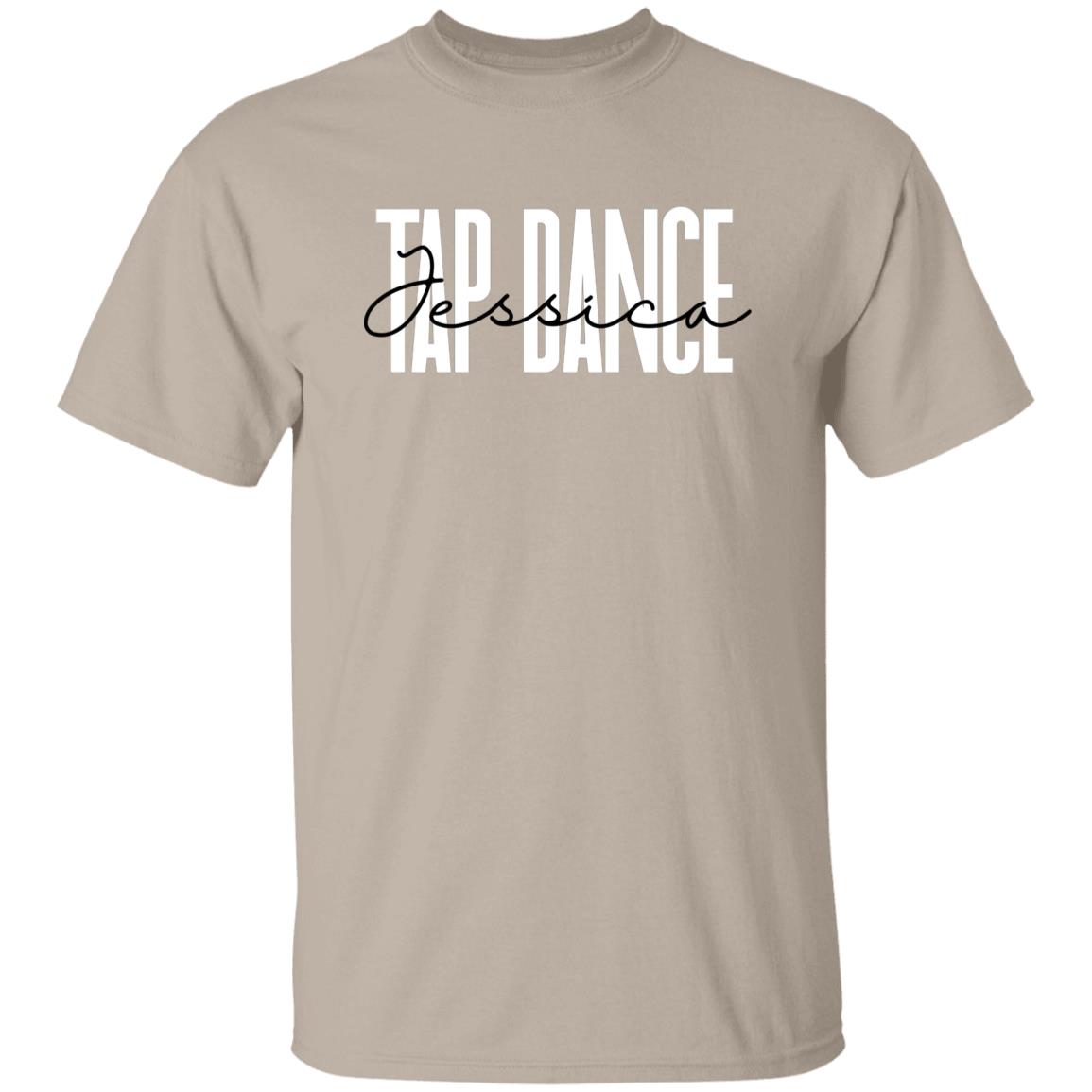 Personalized Tap dance T-shirt gift Custom name Tap dance teacher Unisex Tee Sand Pink Light Blue-Family-Gift-Planet