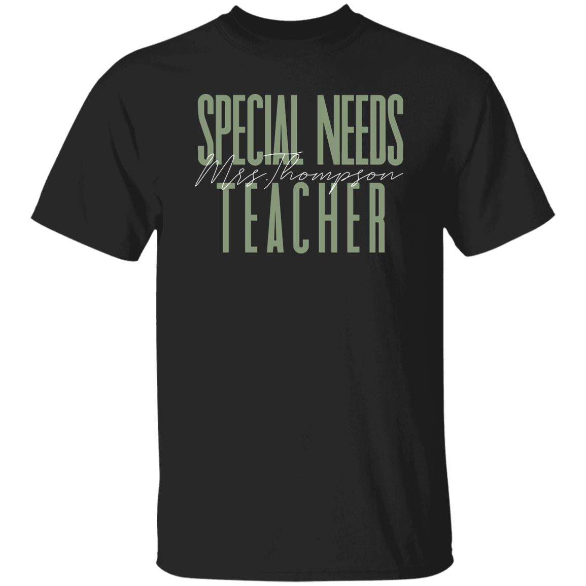 Special Needs teacher T-Shirt gift Special Education Customized Unisex tee Black Navy Dark Heather-Family-Gift-Planet