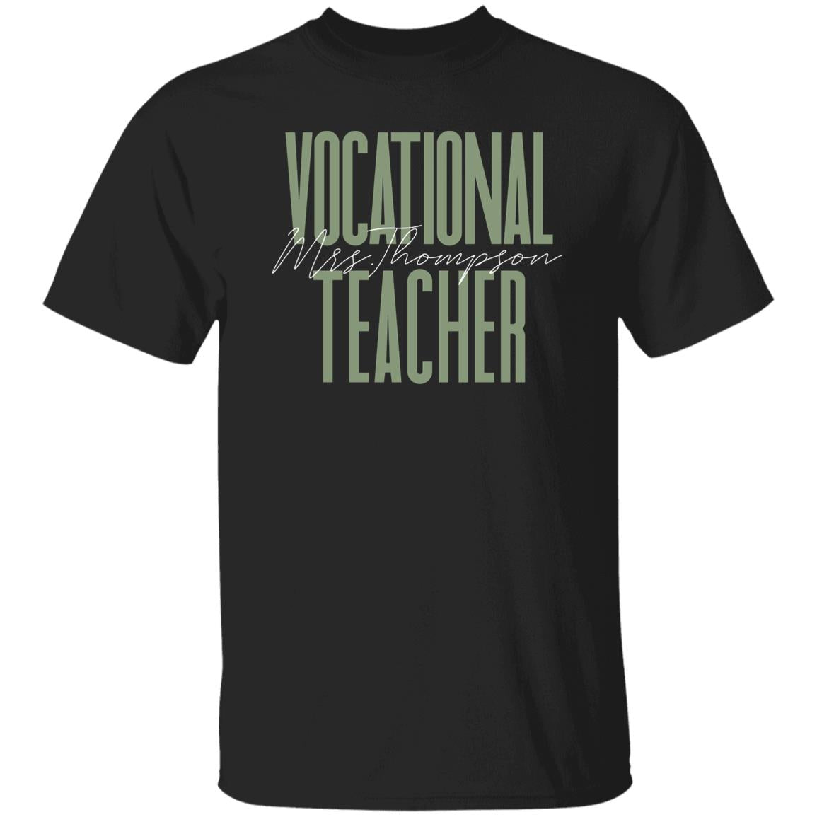 Vocational teacher T-Shirt gift Career and Technical education teacher Customized Unisex tee Black Navy Dark Heather-Family-Gift-Planet