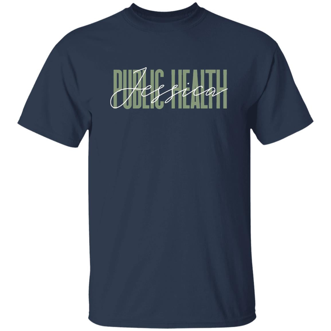 Public health T-Shirt gift Social work Public health nurse Customized Unisex tee Black Navy Dark Heather-Family-Gift-Planet