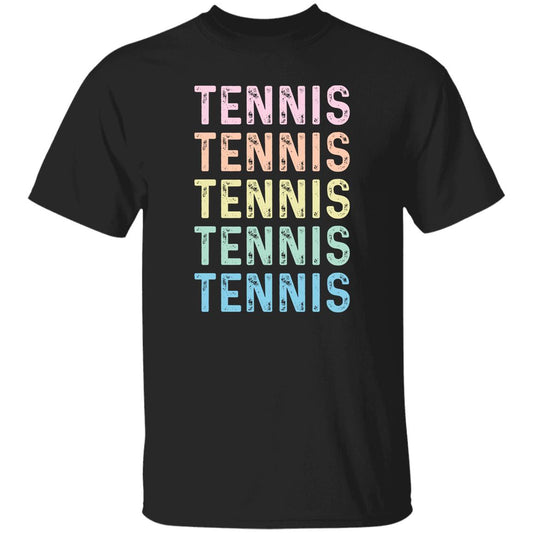 Tennis Unisex Shirt, tennis player tee Black S-2XL-Black-Family-Gift-Planet