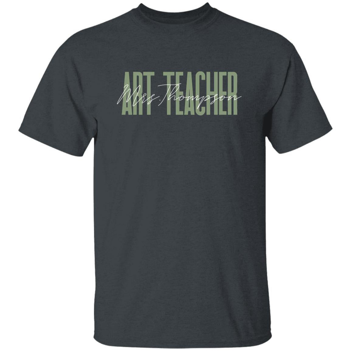 Art teacher T-Shirt gift Artist Art therapist Customized Unisex tee Black Navy Dark Heather-Family-Gift-Planet