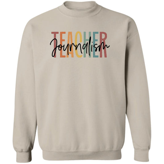 Journalism teacher Sweatshirt Crewneck Unisex Gildan Sand Ash S-2XL-Sand-Family-Gift-Planet