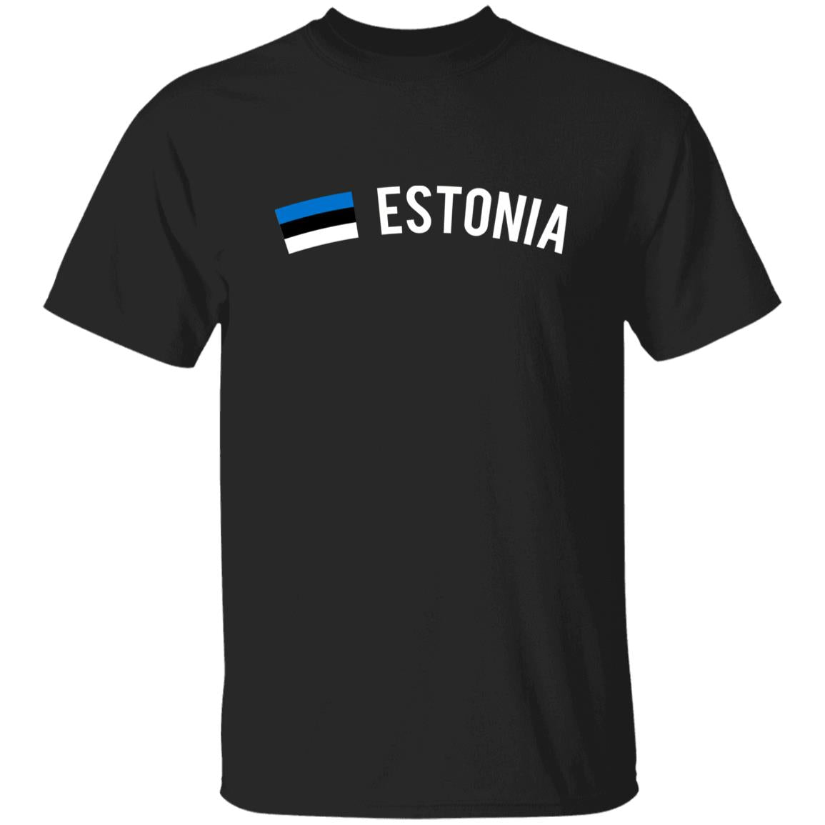 Estonia Unisex T-shirt gift Estonian flag tee Tallinn White Black Dark Heather-Family-Gift-Planet
