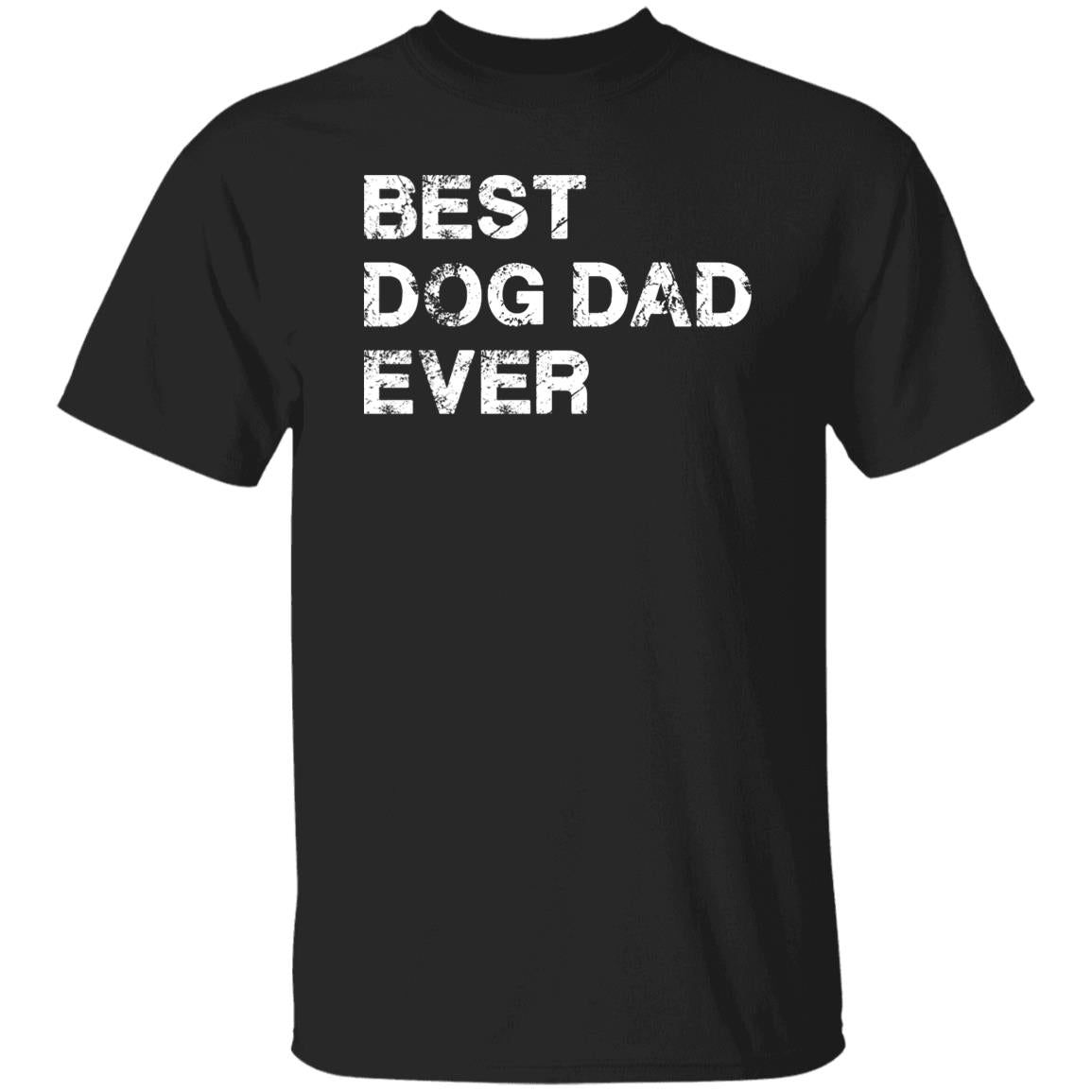 Best dog dad ever Unisex T-Shirt gift dog owner tee black dark heather-Black-Family-Gift-Planet