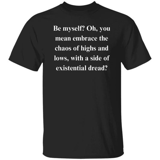 Sarcastic Unisex T-Shirt Humorous tee Black passive aggressive motivational funny gift-Black-Family-Gift-Planet