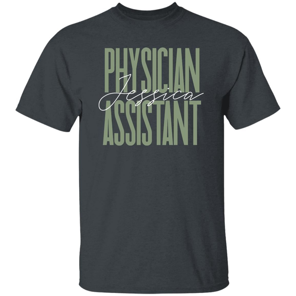 Physician assistant T-Shirt gift Doctor Assistant Customized Unisex tee Black Navy Dark Heather-Family-Gift-Planet