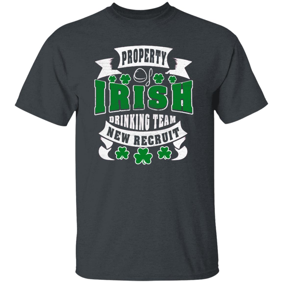 Property of Irish drinking team St Patrick Day Unisex t-shirt 4XL 5XL 6XL Irish Green-Dark Heather-Family-Gift-Planet