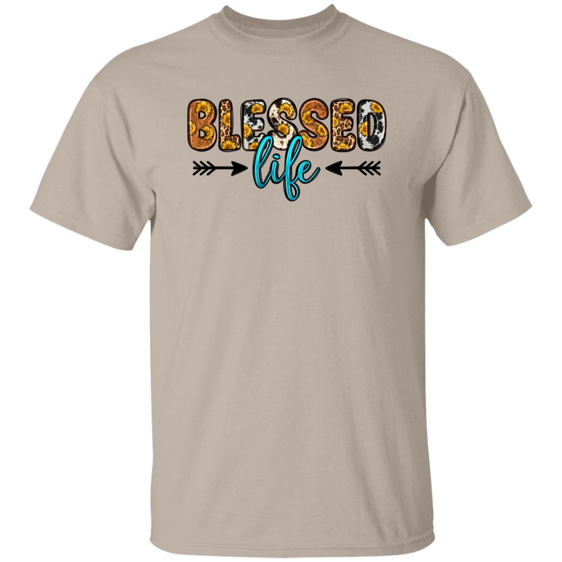 Blessed life T-Shirt Texas Western Blessed Unisex tee Sand White Sport Grey-Family-Gift-Planet