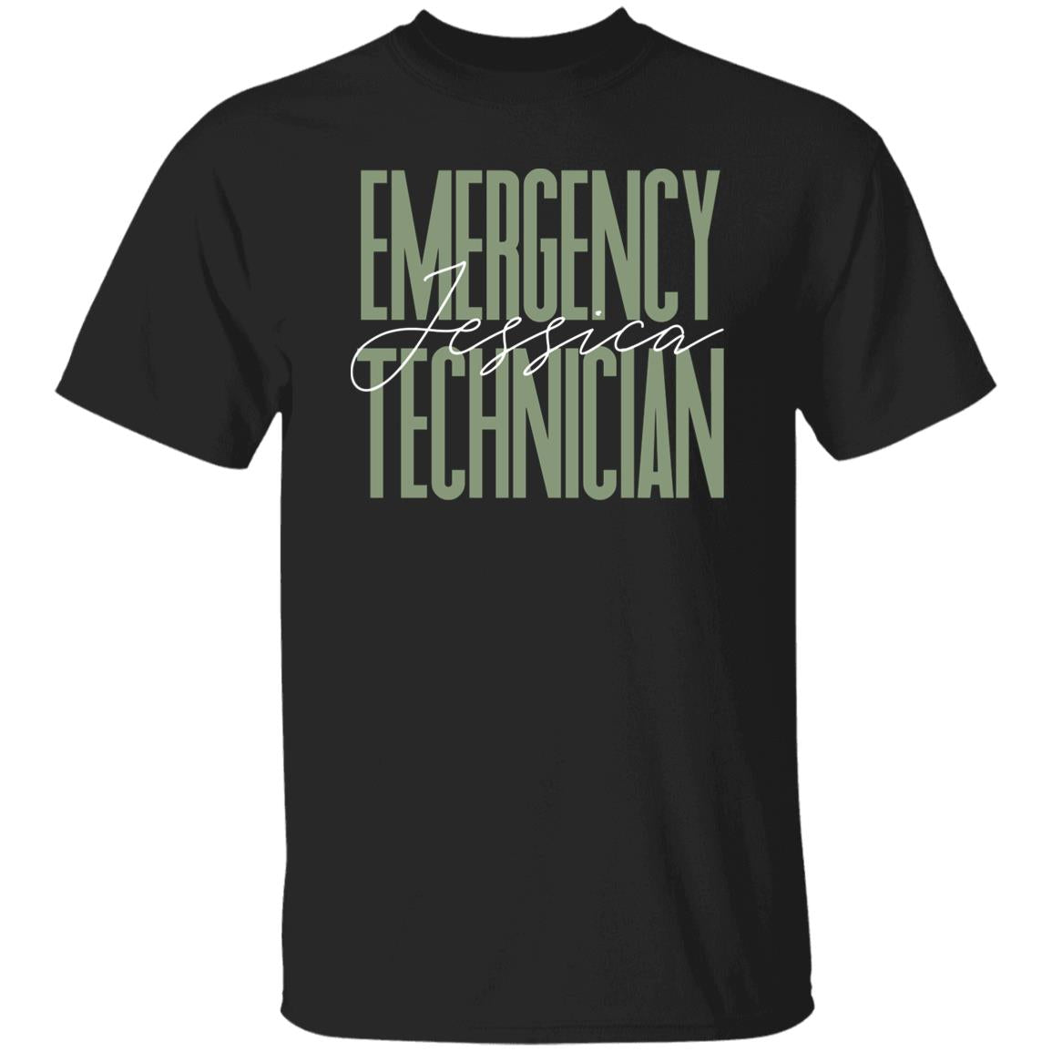 Emergency technician T-Shirt gift ER Tech Customized Unisex tee Black Navy Dark Heather-Family-Gift-Planet