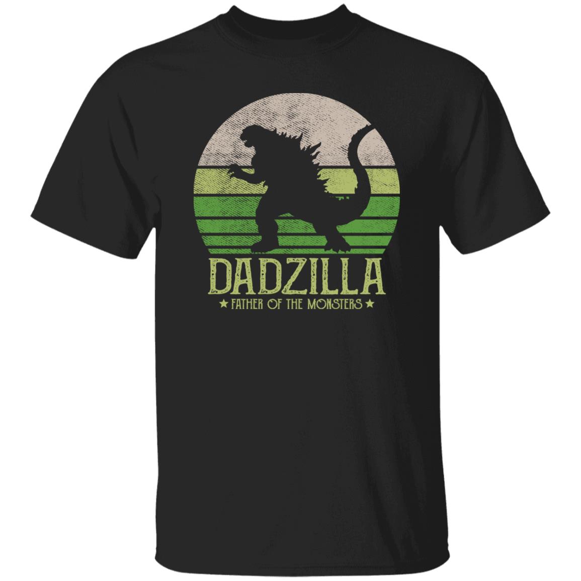Dadzilla father of the monsters shirt funny dad tee black navy dark heather-Family-Gift-Planet
