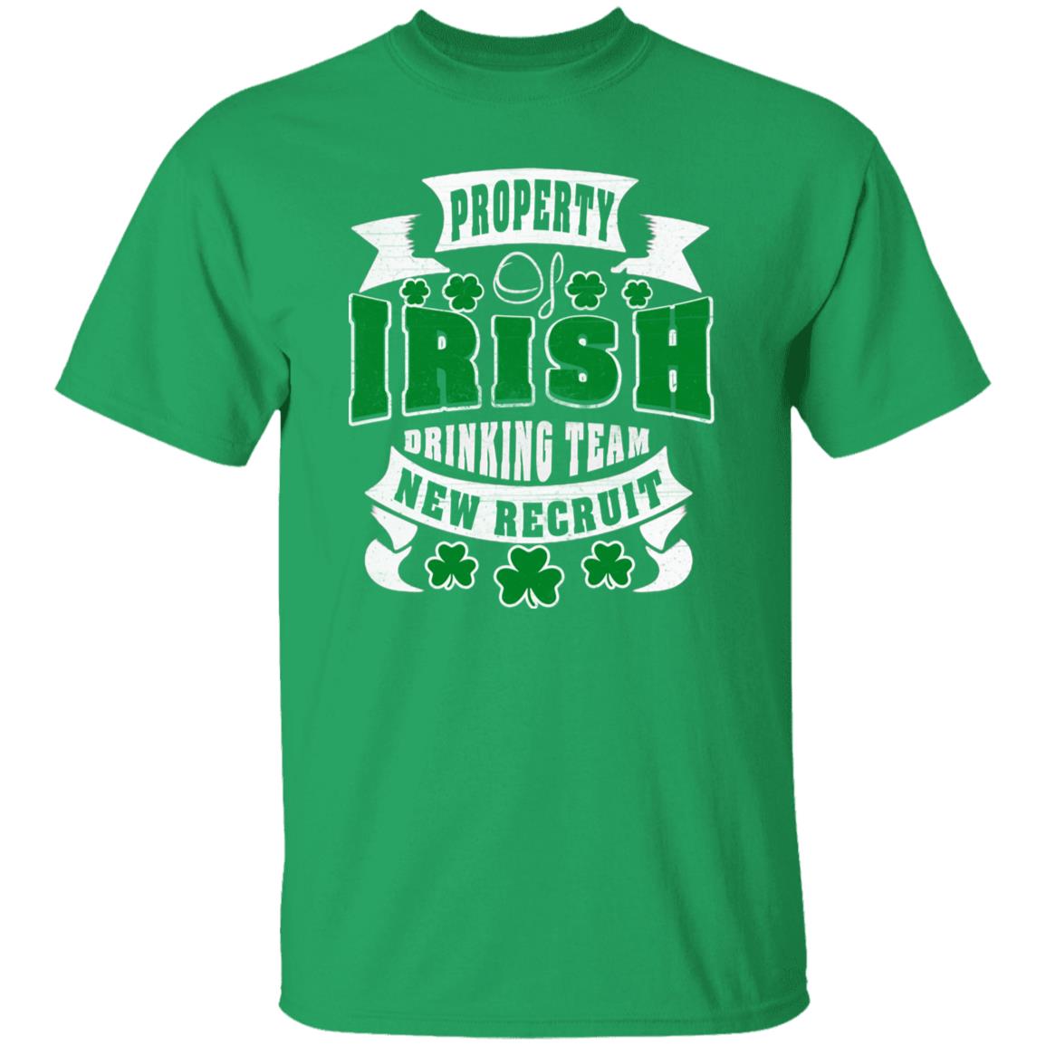 Property of Irish drinking team St Patrick Day Unisex t-shirt 4XL 5XL 6XL Irish Green-Irish Green-Family-Gift-Planet