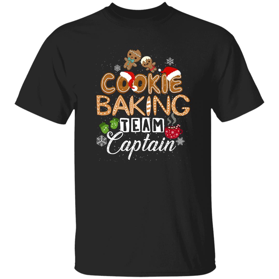 Cookie baking team captain Christmas Unisex Shirt Black Dark Heather-Family-Gift-Planet