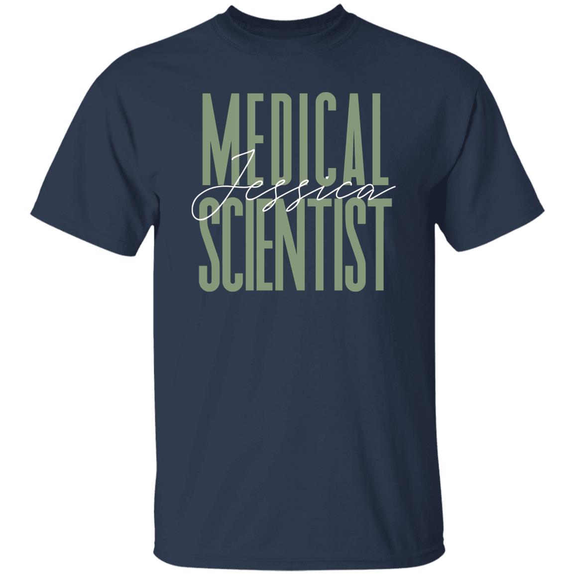 Medical scientist T-Shirt gift Scientific research Customized Unisex tee Black Navy Dark Heather-Family-Gift-Planet