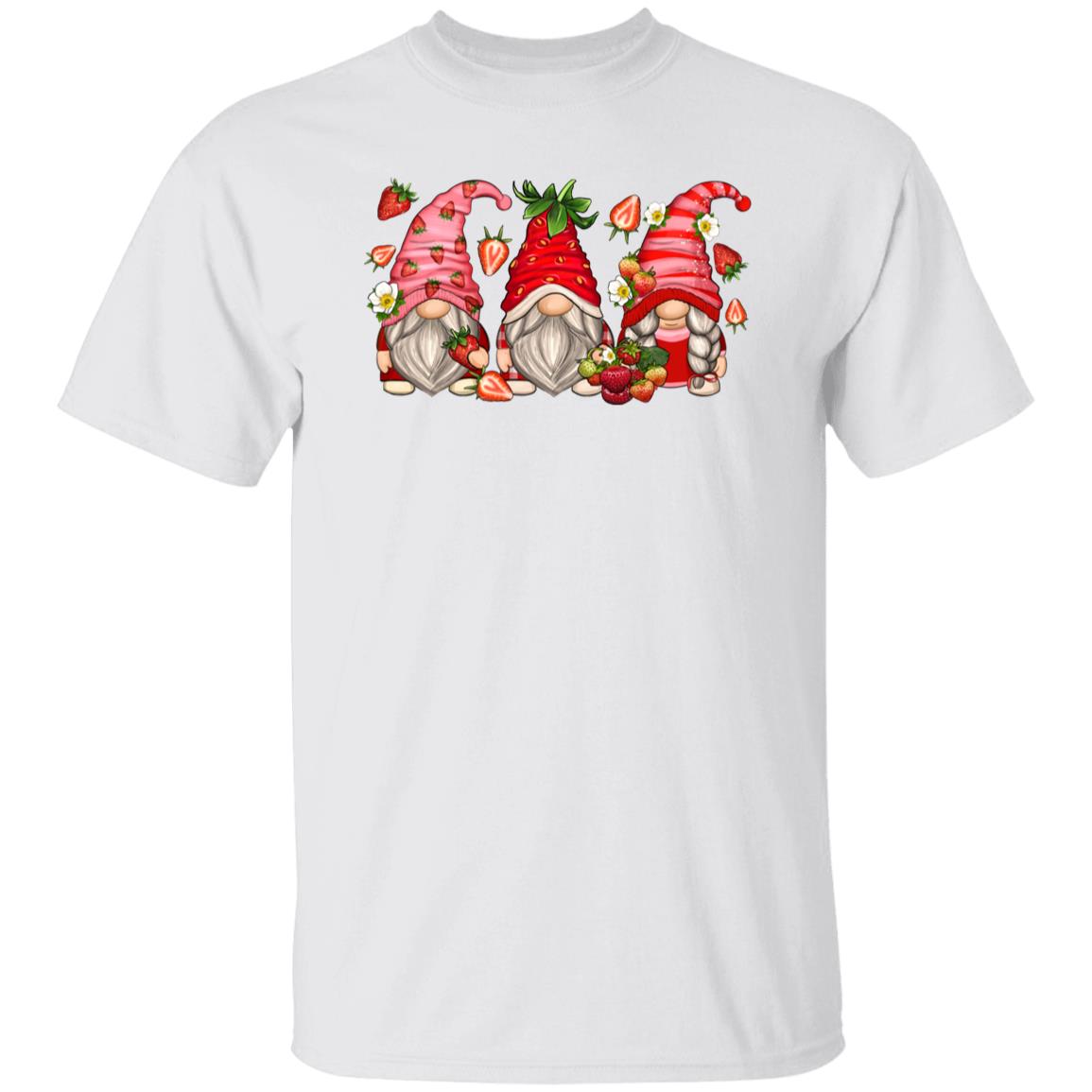 Strawberry Gnomes Unisex shirt strawberry lover Christmas gift White Sand-Family-Gift-Planet