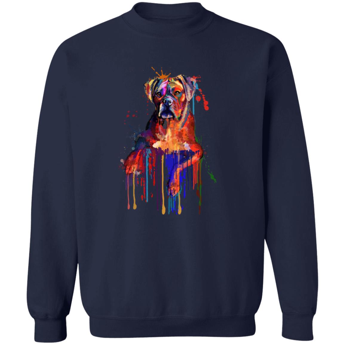 Artistic Bullmastiff dog Unisex Crewneck Sweatshirt digital Art-Family-Gift-Planet