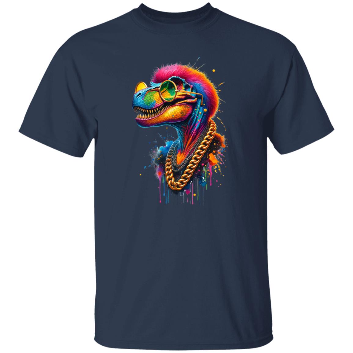 Tyrannosaurus Rex (T-Rex) in hip style Color Splash Unisex T-shirt-Family-Gift-Planet