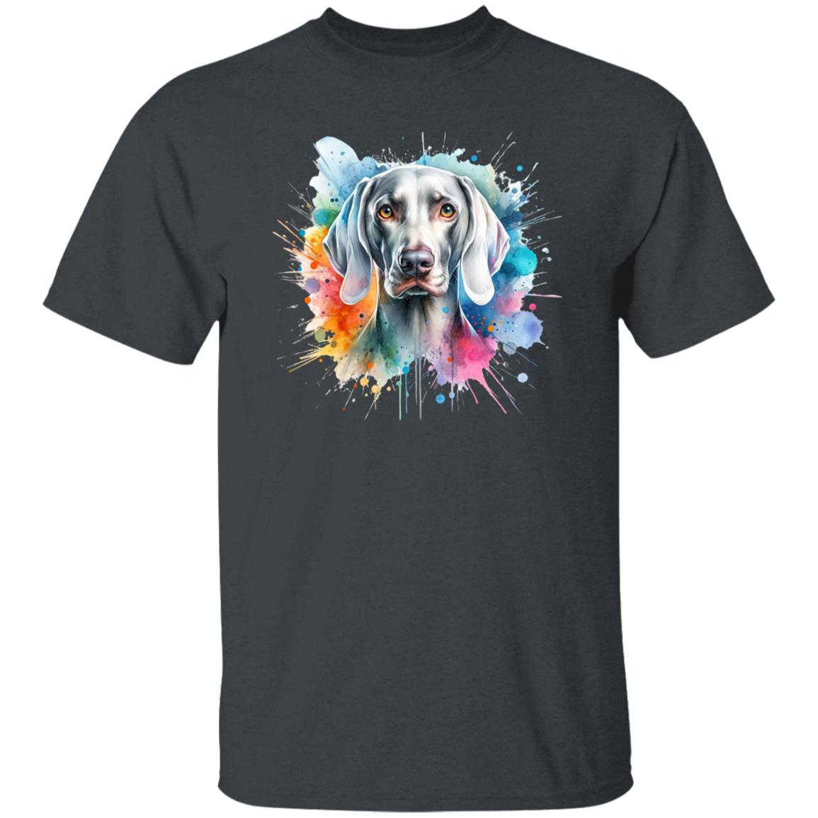 Weimaraner Dog mama Color Splash Unisex T-shirt Black Navy Dark Heather-Family-Gift-Planet