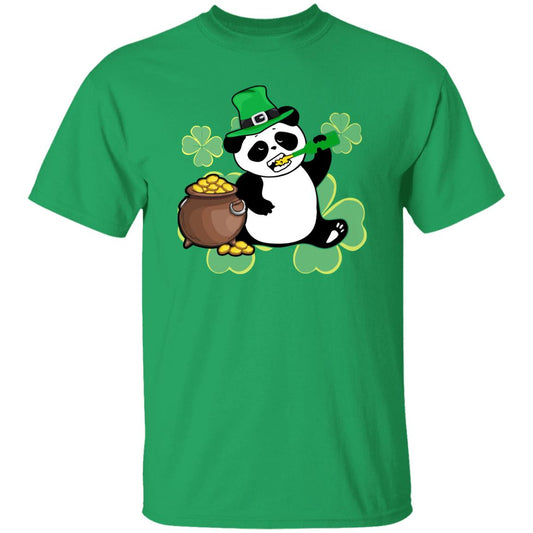Panda Irish St Patrick Day Unisex t-shirt 4XL 5XL 6XL Irish Green-Irish Green-Family-Gift-Planet