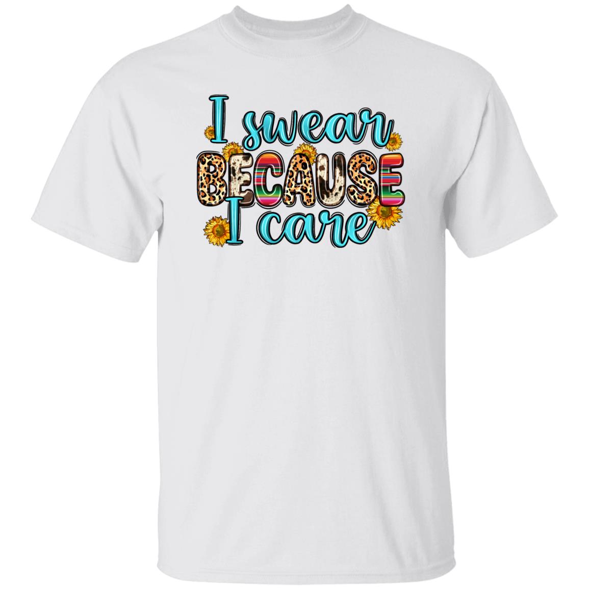 I swear because I care T-Shirt Mama Unisex Tee Sand White Sport Grey-Family-Gift-Planet