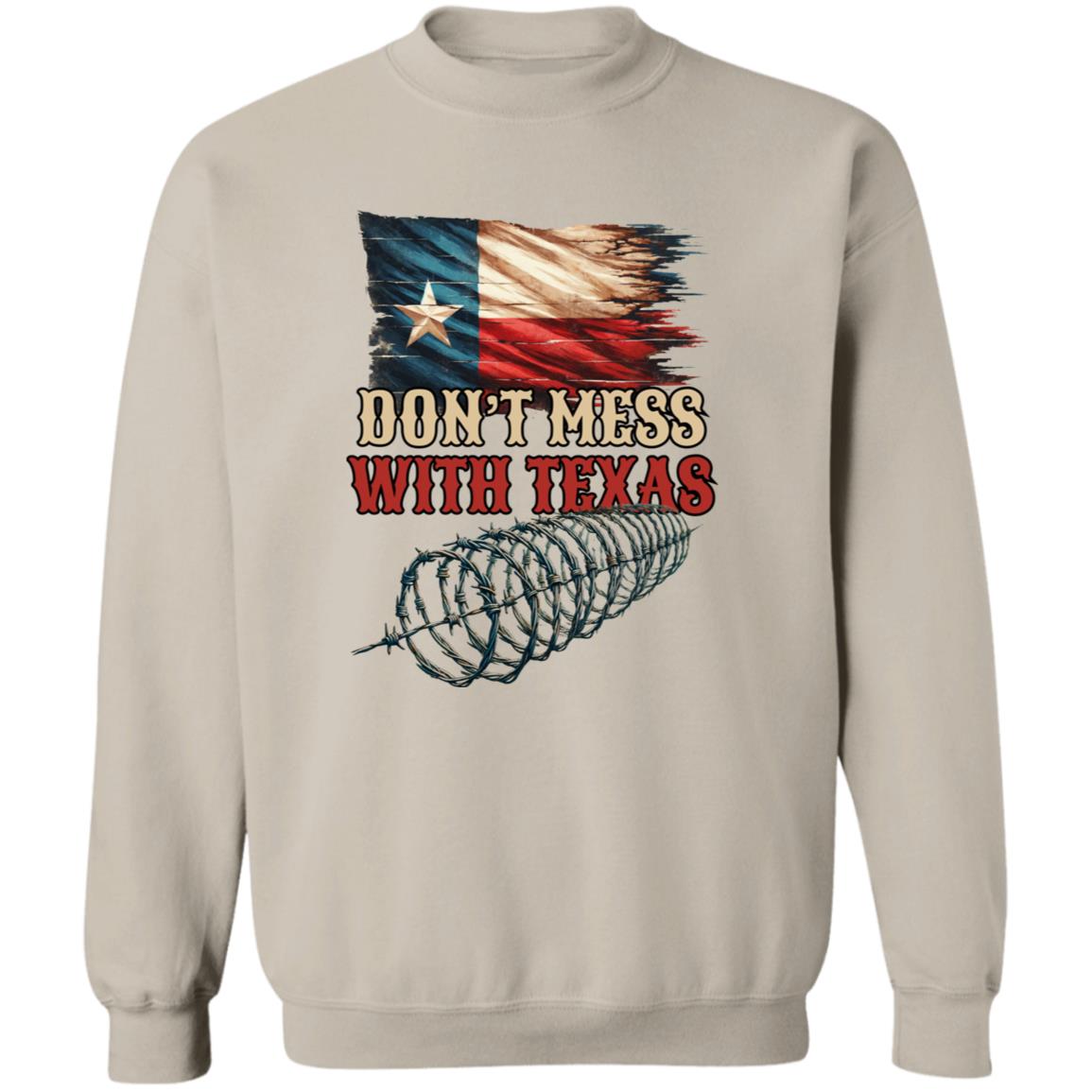 Don't Mess with Texas Unisex Sweatshirt border truck Texas black-Family-Gift-Planet