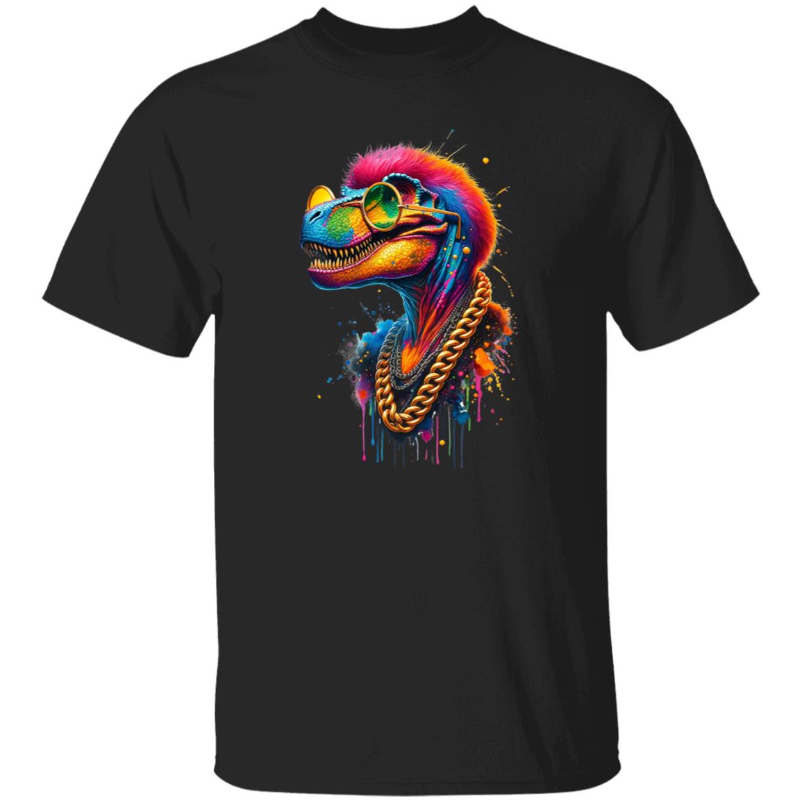 Tyrannosaurus Rex (T-Rex) in hip style Color Splash Unisex T-shirt-Family-Gift-Planet