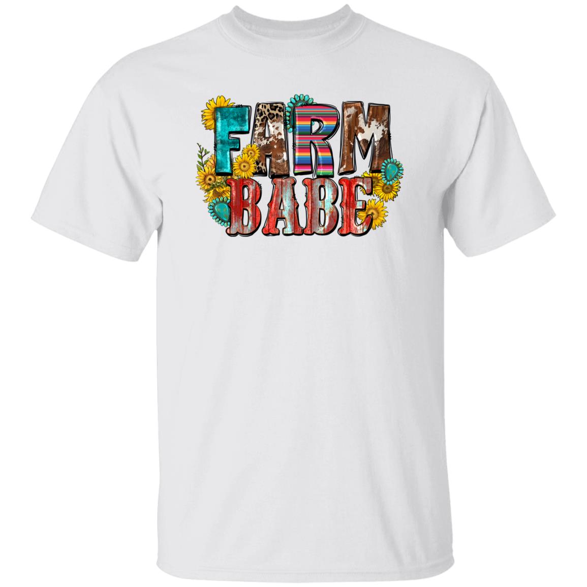 Farm babe T-Shirt gift Western sunflower farmer girl Unisex tee Sand White Sport Grey-Family-Gift-Planet