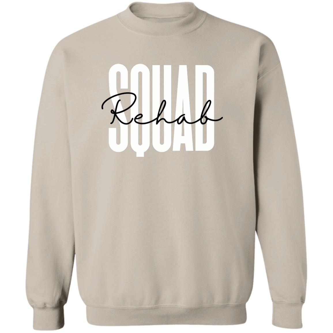 Rehab Squad Unisex Sweatshirt, Rehabilitation nurse Crewneck Sand-Sand-Family-Gift-Planet