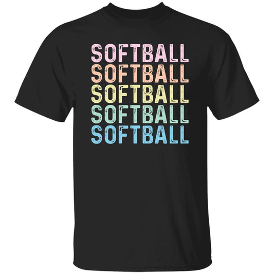 Softball Unisex Shirt, Softball player tee Black S-2XL-Black-Family-Gift-Planet