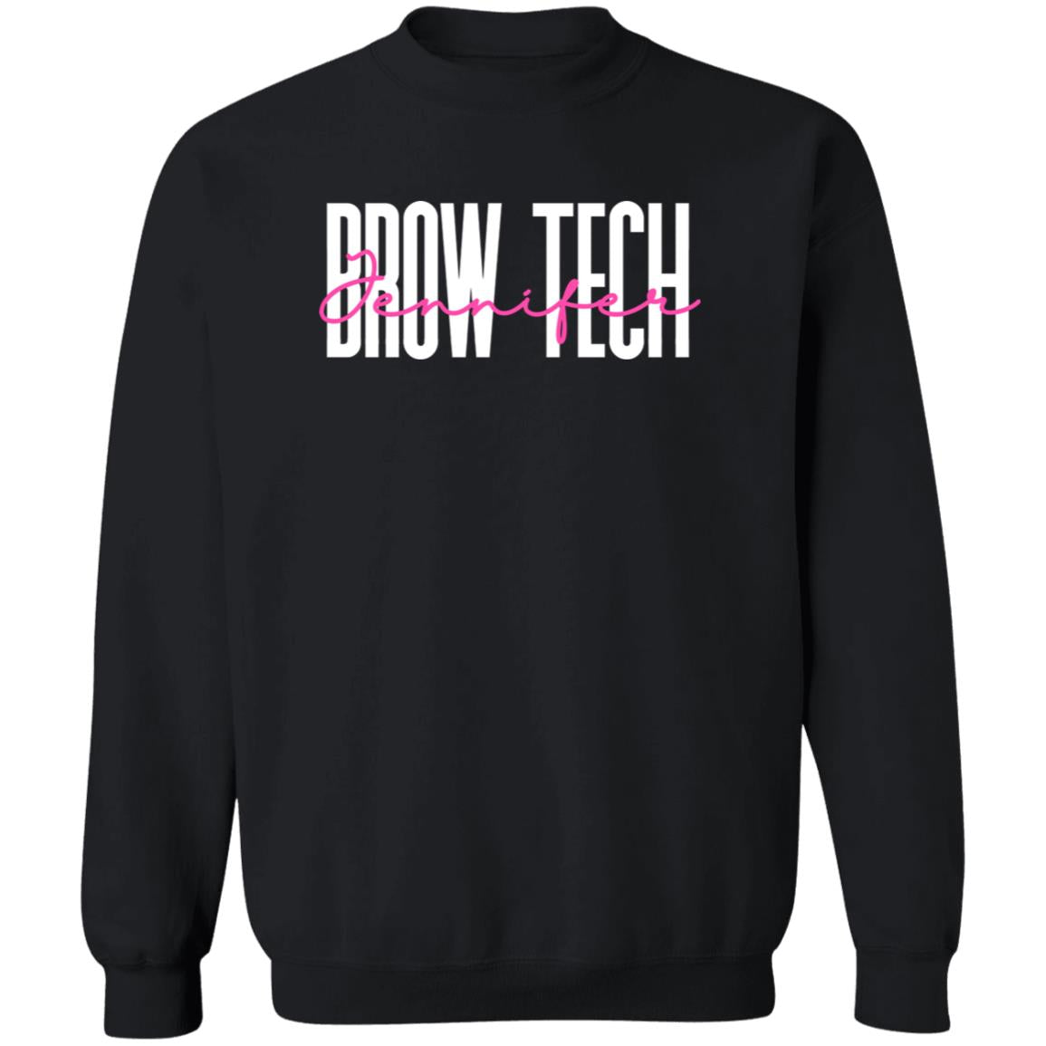 Personalized Brow tech Unisex Sweatshirt Custom name Brow technician Sand Black Dark Heather-Family-Gift-Planet