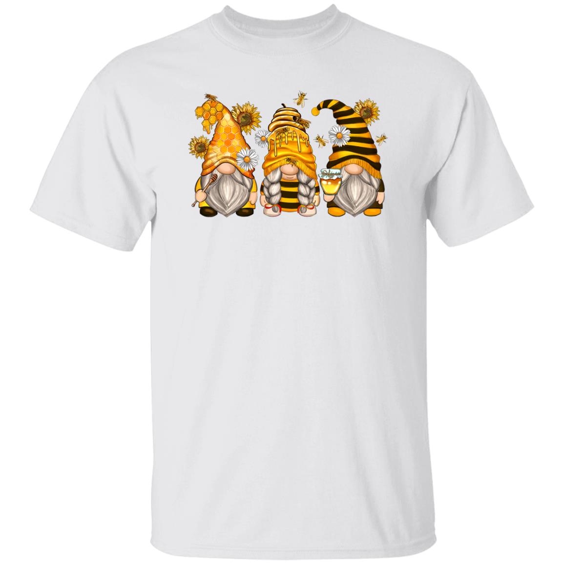Bumble bee Gnomes Unisex shirt honey lover Christmas gift White Sand-Family-Gift-Planet
